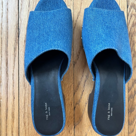 Rag & Bone Mara Denim Platform Clog - Picture 2 of 4